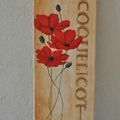 Coquelicots sur toile