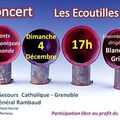 premier concert de l'année des Ecoutilles au Secours Catholique de Grenoble