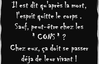 À méditer