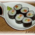 Maki au saumon et concombre