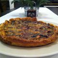 Quiche aux champignons et magrets fumés