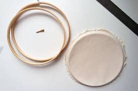 Tambour à broder en srap le 7/10/2019