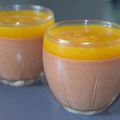 MOUSSE AU CHOCOLAT ET SON COULIS MANGUE-PASSION