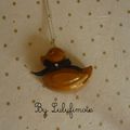 Collier " golden duck"