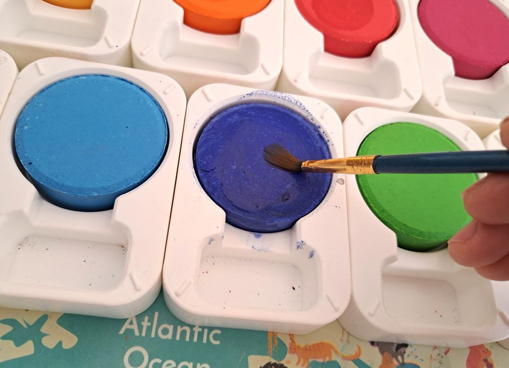 Galets de gouache géants
