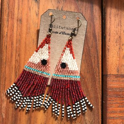 Boucles d'Oreille Talitutanana modèle "chenille" et modèle "vintage"