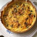 Tourte verte aux courgettes et fourme d'Ambert