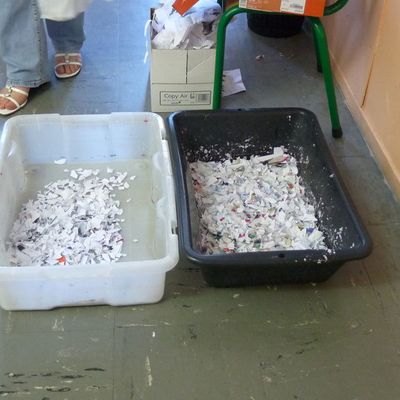 FABRIQUER DU PAPIER RECYCLé