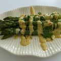 Asperges vertes au sabayon d'orange