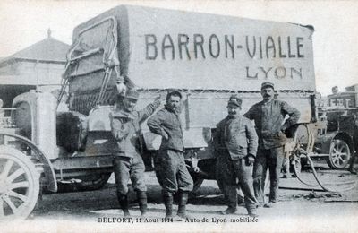 Quid de l'Auto de Lyon mobilisée à Belfort, le 11 août 1914 ?