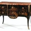 Commode en vernis parisien d'époque Louis XV, vers 1760-1770 