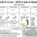 Programme ALSH de Juin 2012