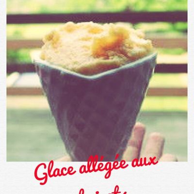 Glace allégée aux abricots