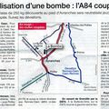 neutralisation d'une bombe à Avranches jeudi 11 décembre 2008 : évacuation et interdiction de circulation 