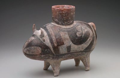 Ceremonial vessel in the form of a Water Buffalo, 1000-300 BCE, Thailand