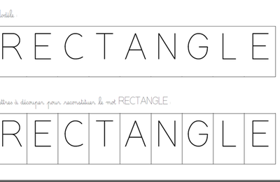 CONTINUITÉ PÉDAGOGIQUE : LA JOURNÉE DU RECTANGLE