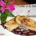 Nems de banane au chocolat