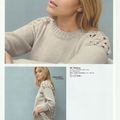 Pull femme tricot et crochet "Paola", Laine Chameau