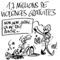 1,7 millions de violences gratuites