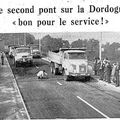 LE  SECOND  PONT  SUR LA DORDOGNE... en 1975