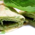 CREPES AU PESTO DE ROQUETTE ET DE NOISETTE