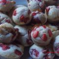 Muffins Fraises-Ricotta et Compagnie...