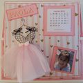 Carte chevalet calendrier/post-il pour mes princesses