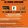 Affiche et programme de la soirée du 2 juin 2012