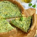 Quiche {courgettes, menthe & citron} #vegan