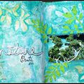 tuto page art journal avec le theme transparence