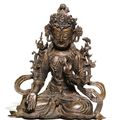 A bronze figure of Avalokiteśvara, Ming dynasty, 16th-17th century