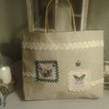 Sac Nature lin et dentelle