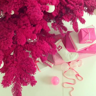 Série rose fluo pour Noël...