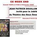 JP DOUILLON A PARIS CE WEKK END