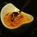 Crème brûlée au foie gras et à la pomme saveur vanille