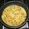 Riz à l'indienne aux moules