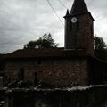 photos: église et intérieur la Magdeleine juste avant d'arriver à st Jean pied de Port