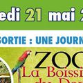 Samedi 21 mai 2016 : Sortie au Zoo de la Boissière du Doré