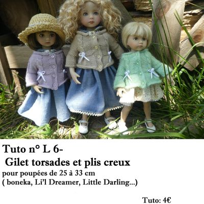 Tuto L 6: gilet torsades et plis creux