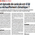 Réchauffement climatique et canicule