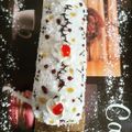 Bûche au coco façon Mont-blanc ( du chef Custos)