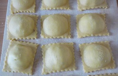 Raviolis bleu d'Auvergne et noix