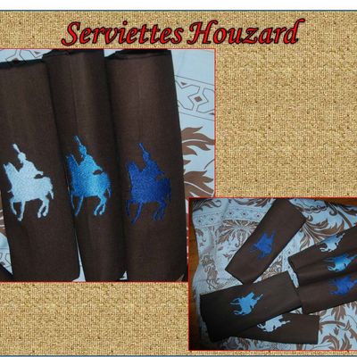 Serviette "hussard" 