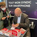 FREDERIC FOUGERAT DEDICACE SON LIVRE COPROPRIETE