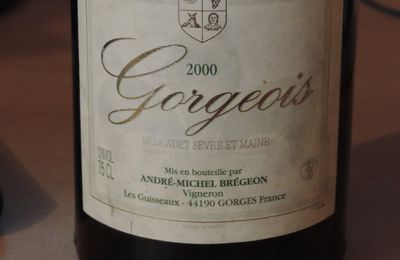 domaine andré Michel Brégeon 2000 muscadet sèvres et maine "gorgeois"