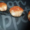 Croquettes de poulet à la pancetta et coeur de mozzarella 