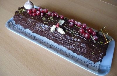 Bûche chocolat-passion