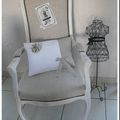 Relooking fauteuil voltaire