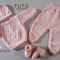 TUTO tricot bébé, tutoriel, Patron layette bb à tricoter pdf