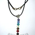 COLLIER-PENDENTIF PERLES 7 CHAKRAS 2 